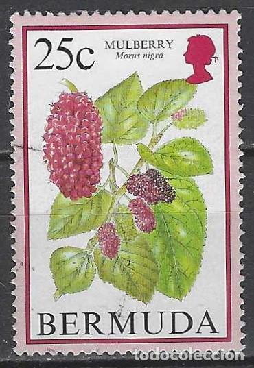 Sellos: BERMUDA 1994 - FRUTAS, MORAL NEGRO - USADO - Foto 1