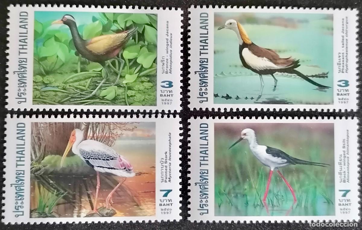 Sellos: TAILANDIA 1997 - AVES ACU&Aacute;TICAS . - Foto 1