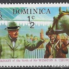 Francobolli: DOMINICA 1974 - CENTENARIO DEL NACIMIENTO DE SIR WINSTON CHURCHILL, ½C - MNH**
