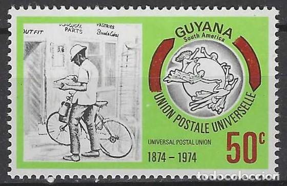 Sellos: GUYANA 1974 - CENTENARIO DE LA UPU - MNH** - Foto 1