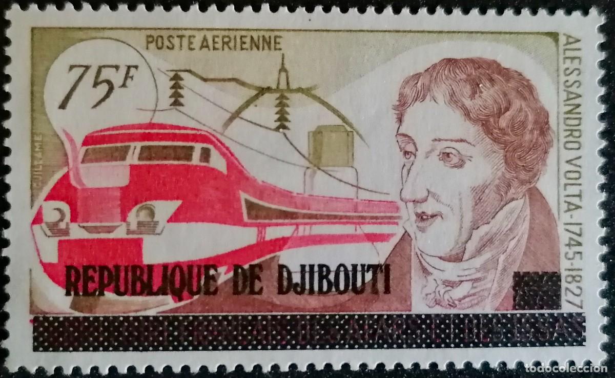 Sellos: DJIBOUTI 1977 - ALEJANDRO VOLTA . - - Foto 1