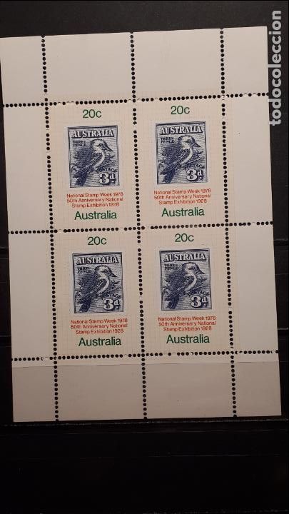Sellos: AUSTRALIA. A&ntilde;o 1978.* *. YVERT H.B. 6 - Foto 1