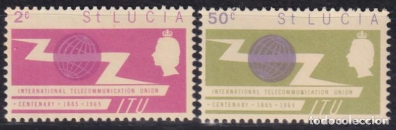 Selos: F-EX44224 ST LUCIA IS MNH 1965 ITU INTERNATIONAL TELECOMMUNICATION UNION.