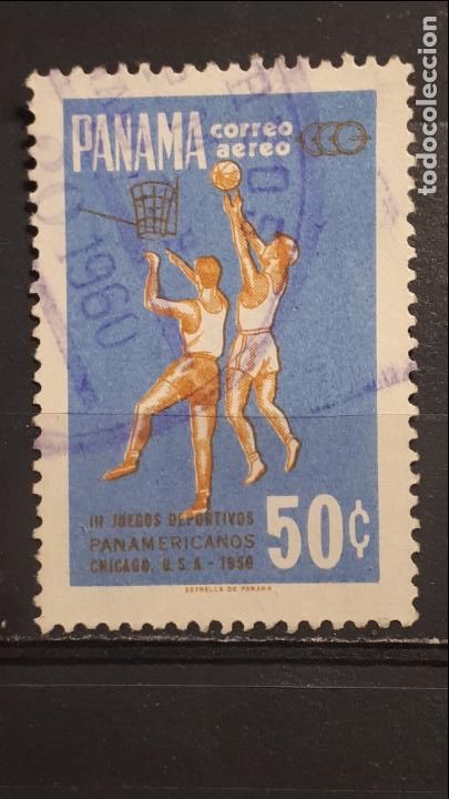 Sellos: PANAM&Aacute; .&deg;. A&ntilde;o 1959 YVERT 212. A&eacute;reo - Foto 1