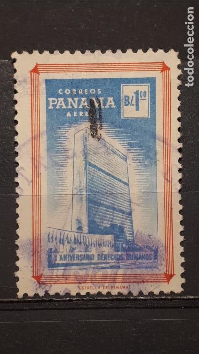 Sellos: PANAM&Aacute; .&deg;. A&ntilde;o 1959. YVERT 203. A&eacute;reo - Foto 1