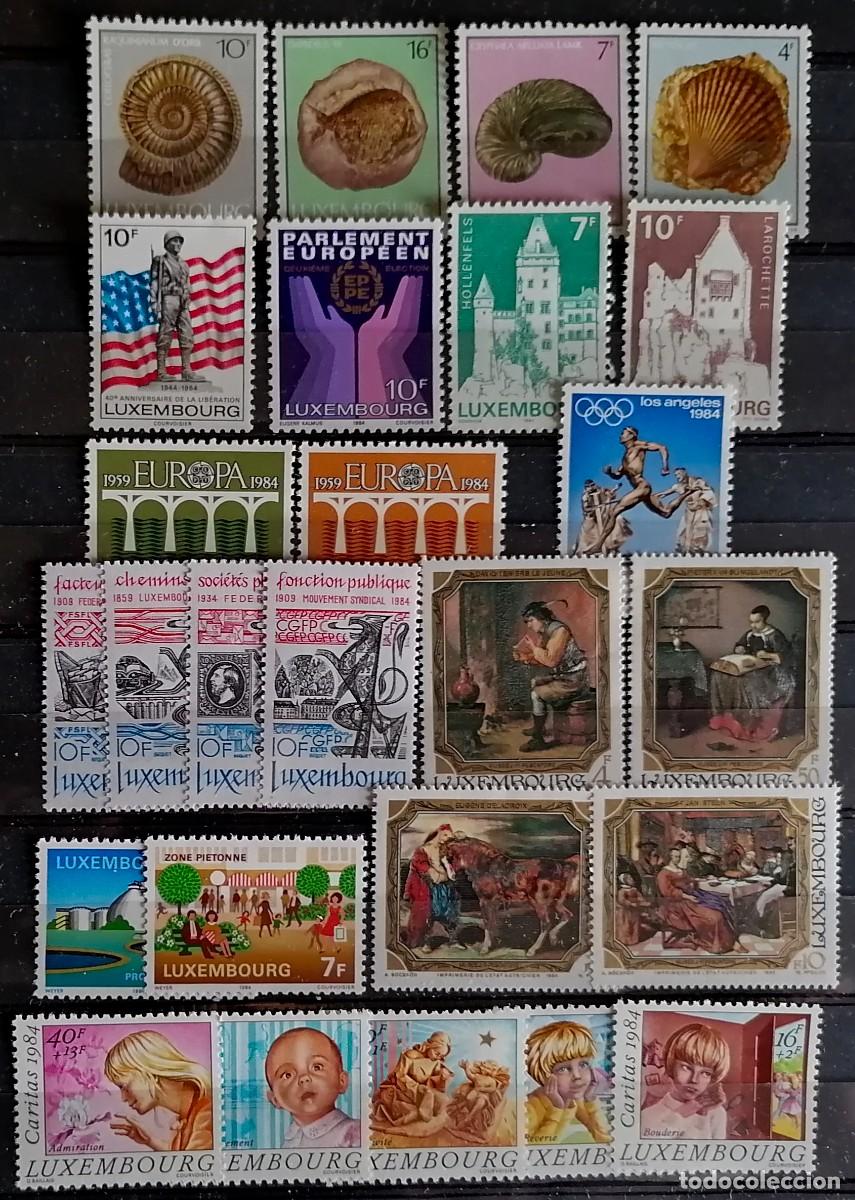Sellos: LUXEMBURGO 1984 - A&Ntilde;O COMPLETO . - Foto 1