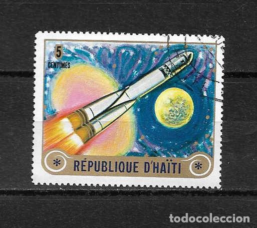 Briefmarken: la conquista del espacio. Hait&iacute;. sello a&ntilde;o 1973