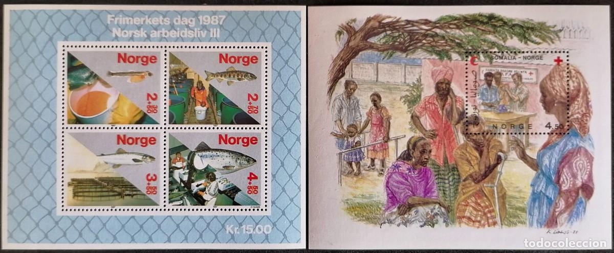 Sellos: NORUEGA 1987 - LOTE DOS HB - Foto 1