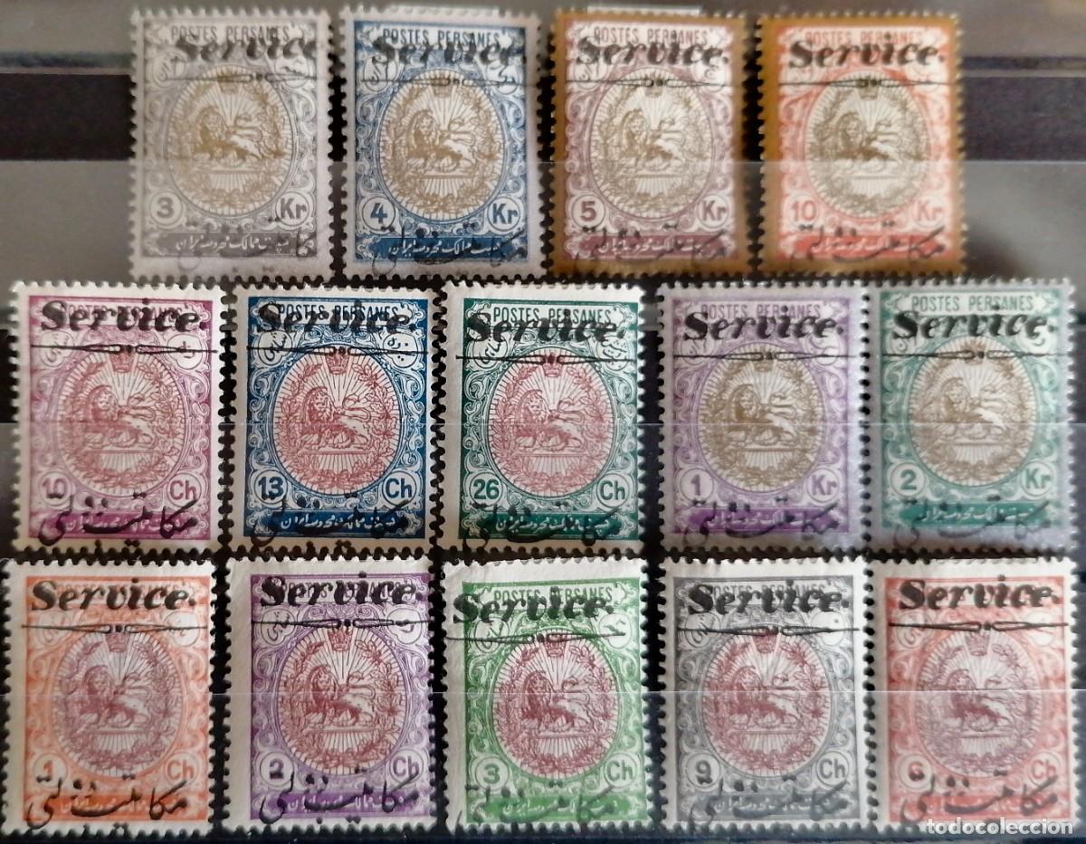 Sellos: IRAN 1911 - SERVICE . - Foto 1