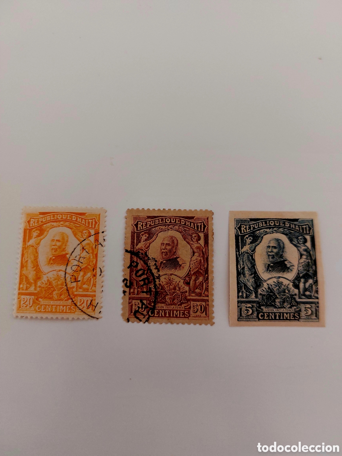 Sellos: HAITI Lote 3 sellos 1904 - Foto 1