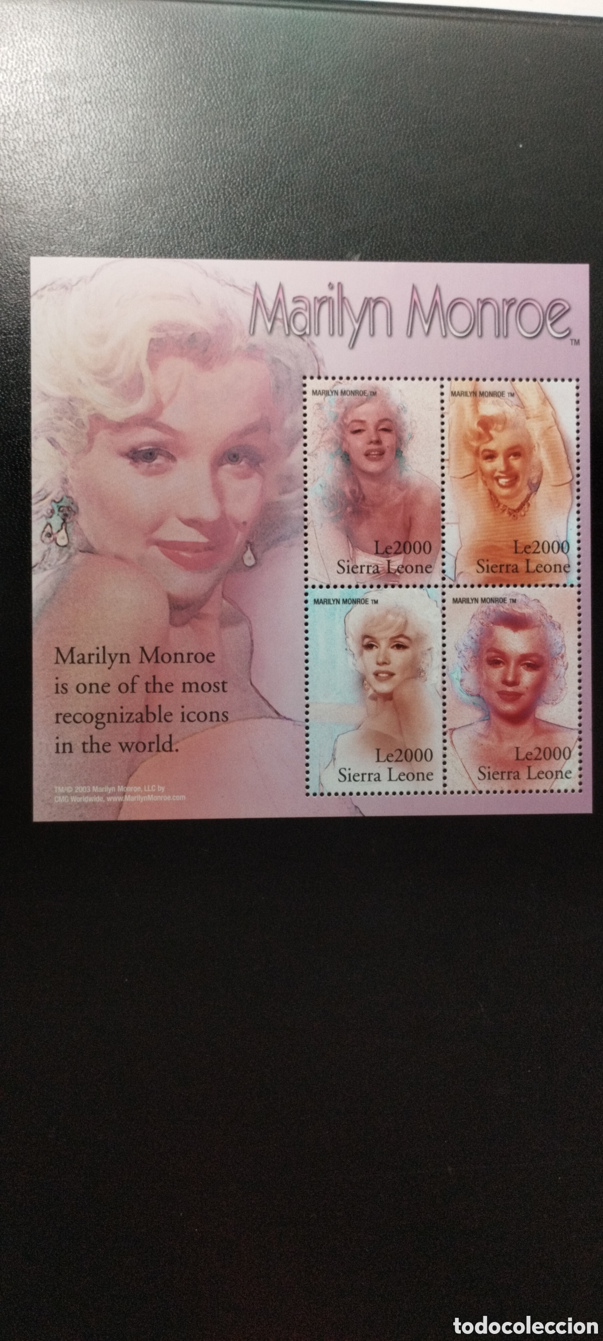 Sellos: Sellos Marilyn Monroe HSierra Leone 2003 - Foto 2