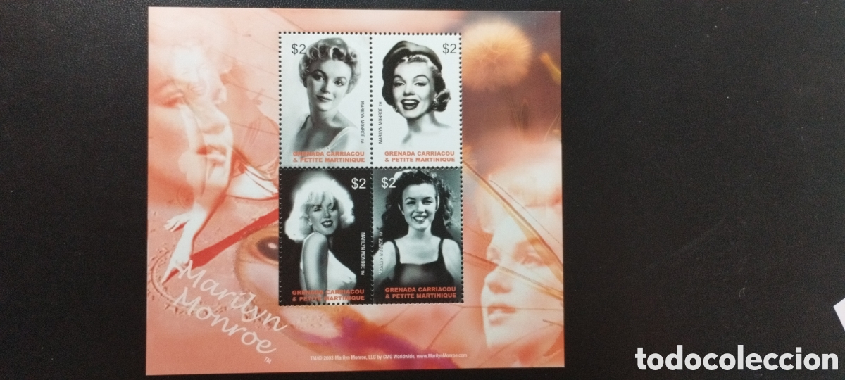 Sellos: Sellos Marilyn Monroe Grenada ,Pwtite Martinique 2003 - Foto 1