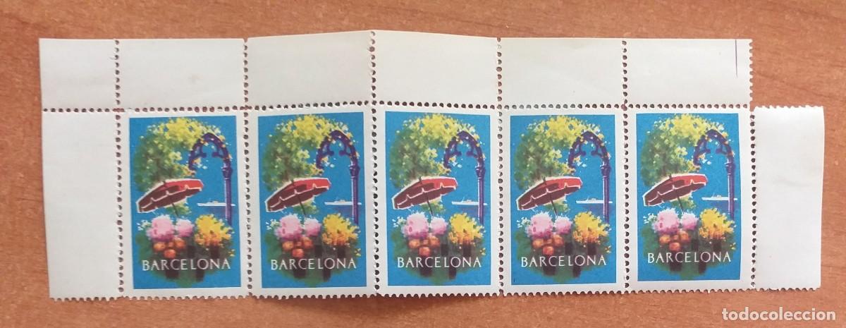 Sellos: CINCO VI&Ntilde;ETAS - BARCELONA - Foto 1