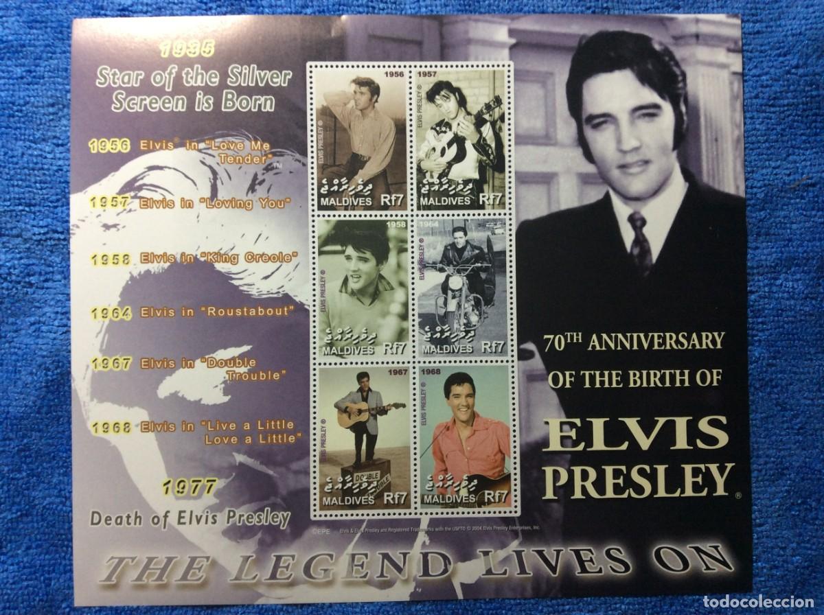 Sellos: MALDIVAS. ELVIS PRESLEY. MNH (8TA08) - Foto 1