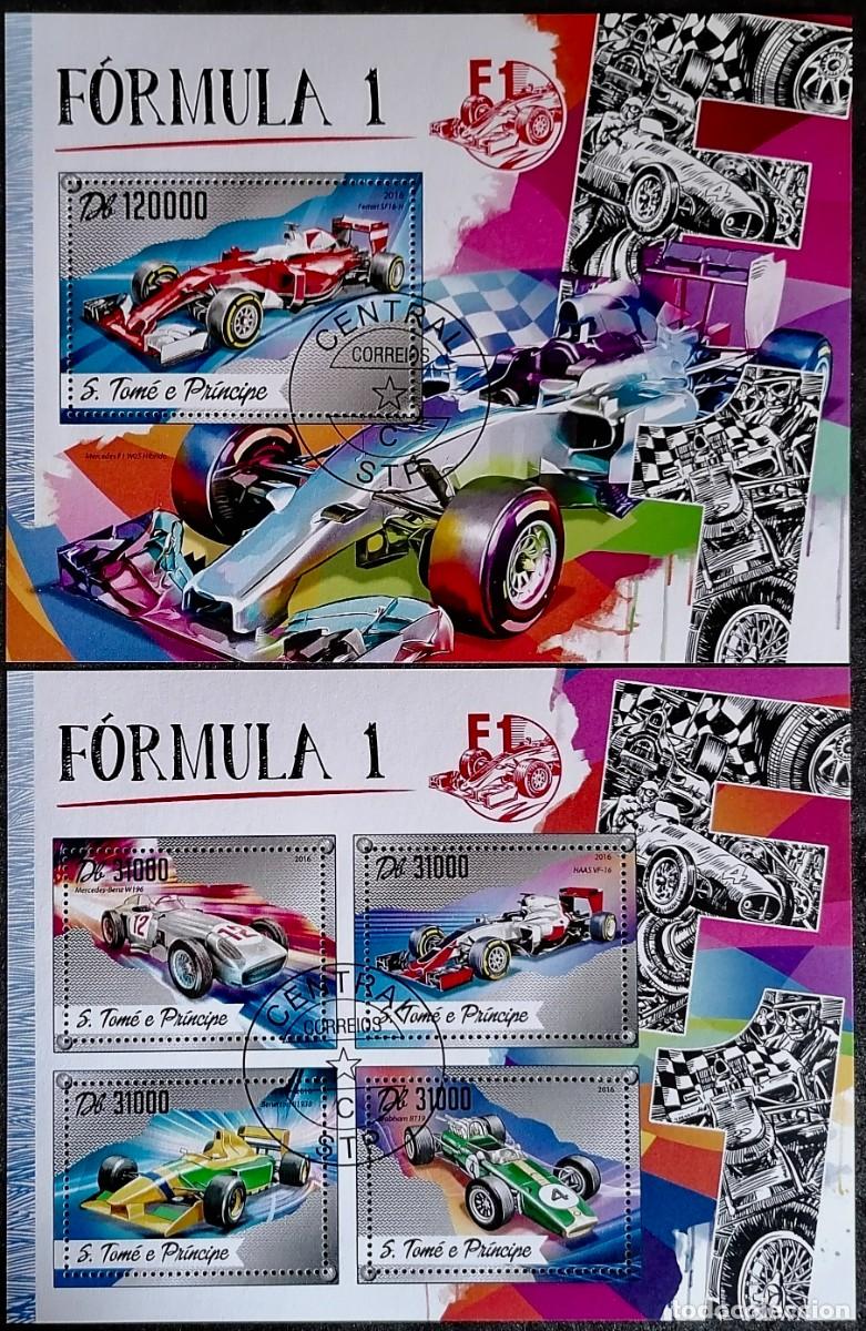 Sellos: SANTO TOM&Eacute; 2016 - 2 HB FORMULA 1 . - Foto 1