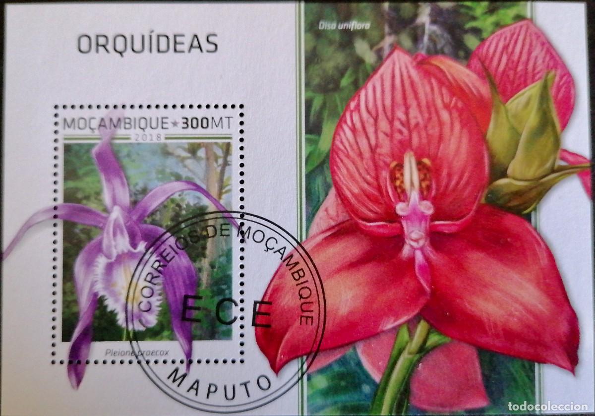 Sellos: MOZAMBIQUE 2018 - HB ORQUIDEAS . - Foto 1