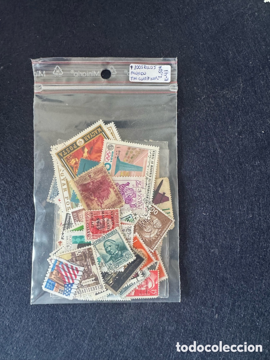 Stamps: Lote + de 100 sellos variado del Mundo sin clasificar