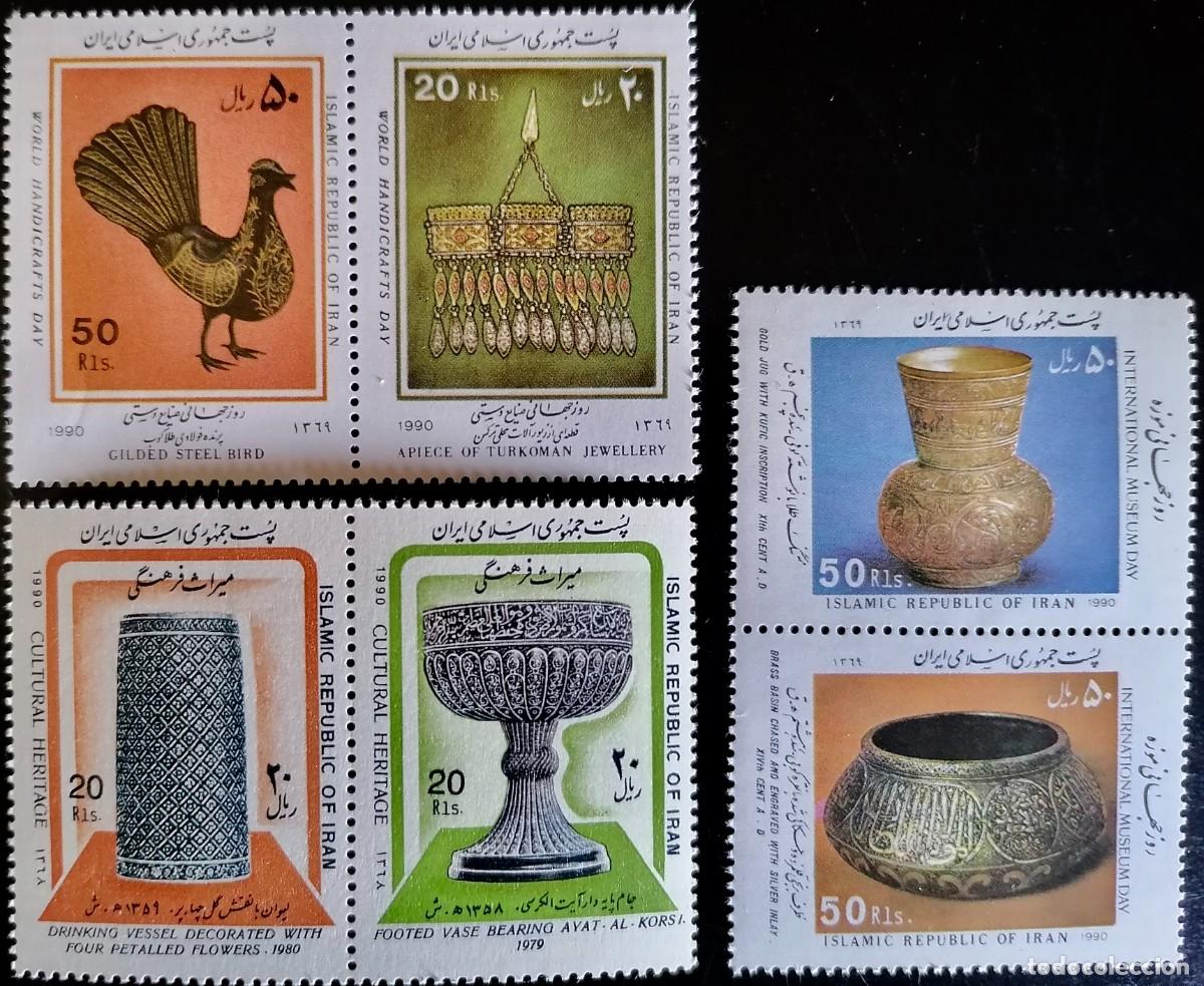 Sellos: IR&Aacute;N 1990 / 91 - ARTESAN&Iacute;A . - Foto 1