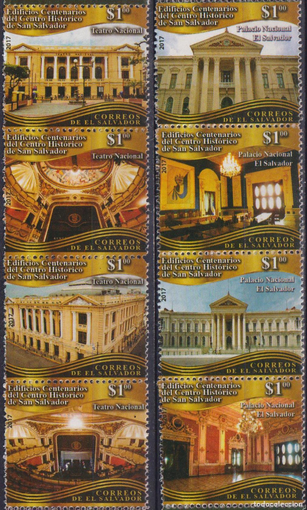 Sellos: El Salvador 2017 Arquitectura MNH - Foto 1