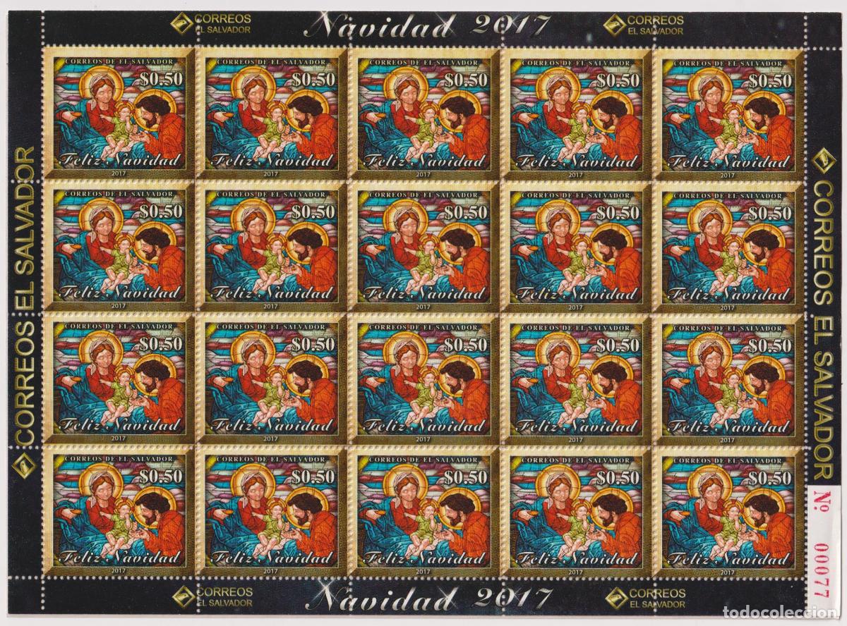 Sellos: El Salvador 2017 Navidad MNH - Foto 1