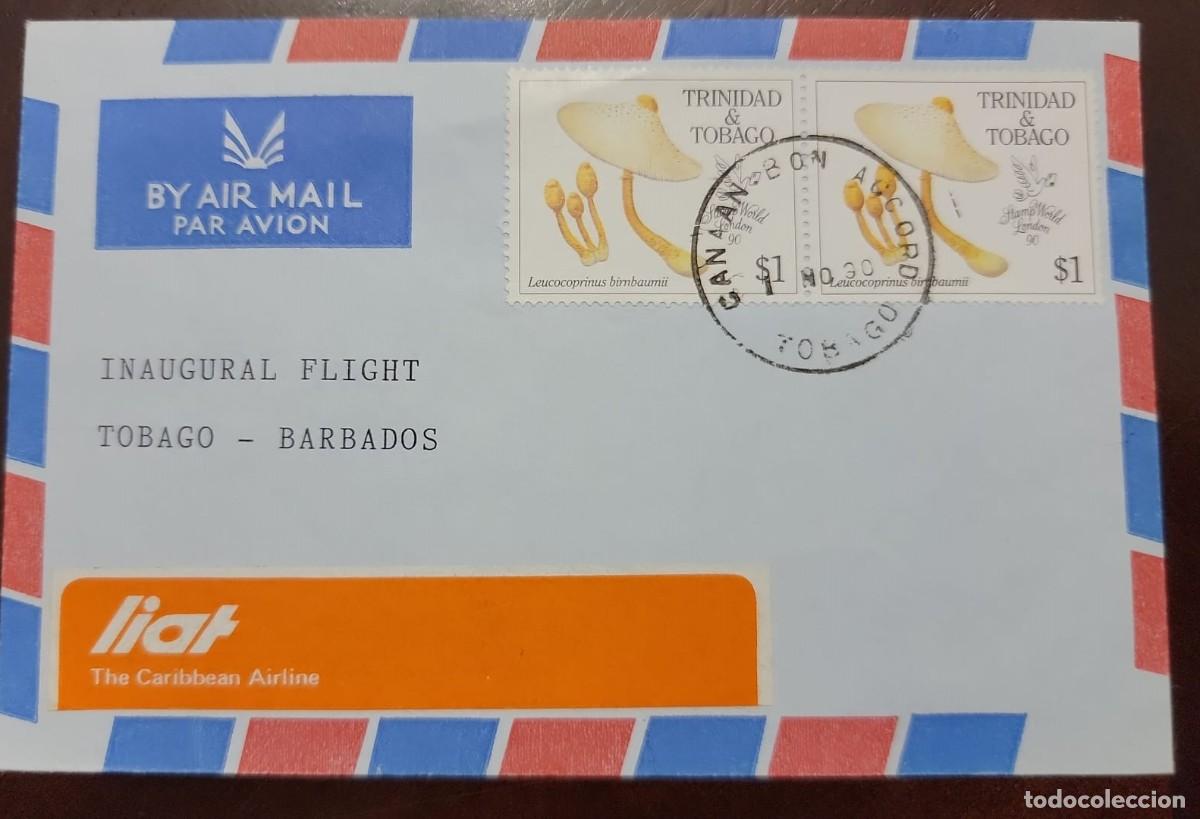 Selos: O) TRINIDAD AND TOBAGO, LIAT, CARIBBEAN AIRLINE, POISONOUS FUNGUS - MUSHROOM, XF