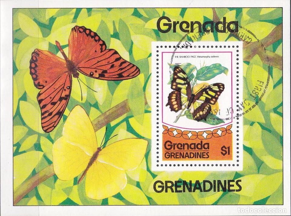 Sellos: Granada 1975 mariposas mariposas U - Foto 1