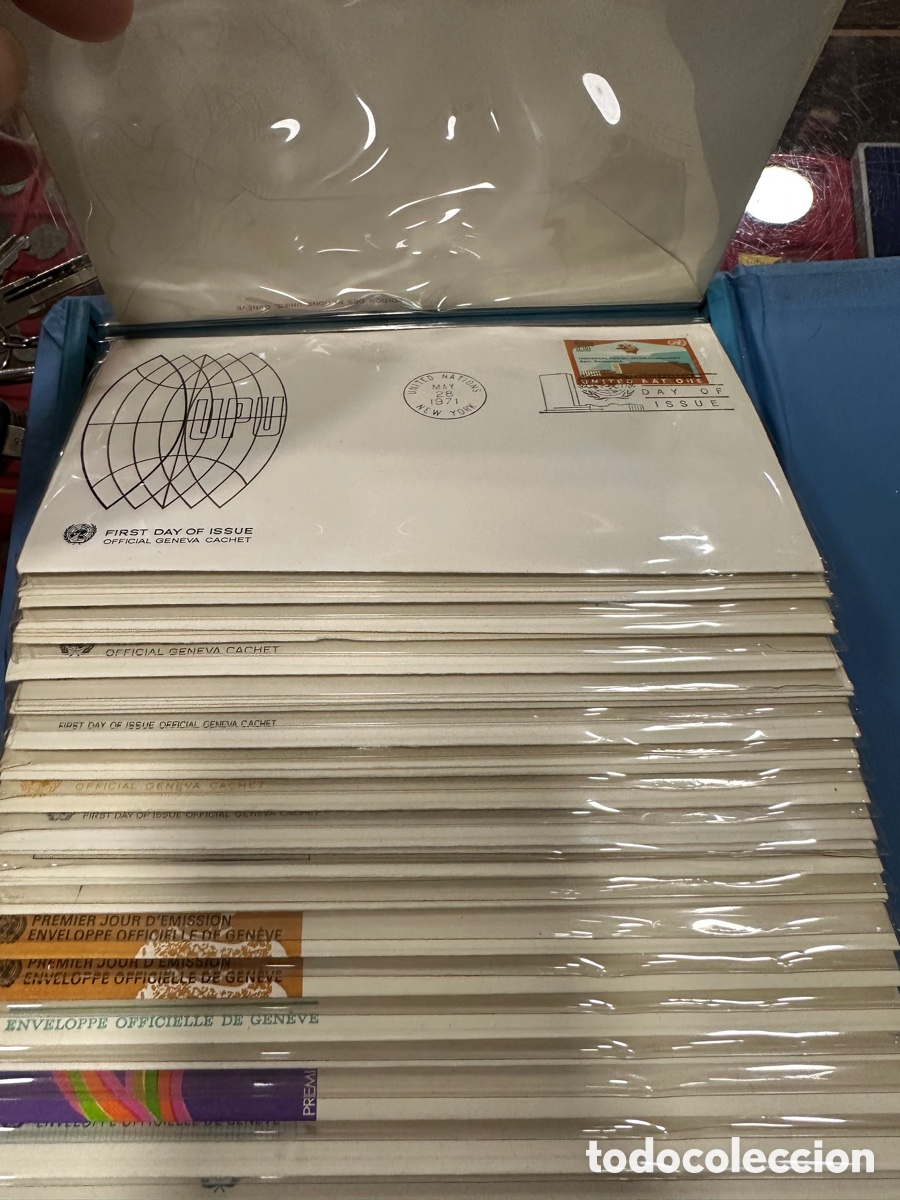 Sellos: Lote de aproximadamente 400 sobres de primer d&iacute;a de las ONU - Foto 3