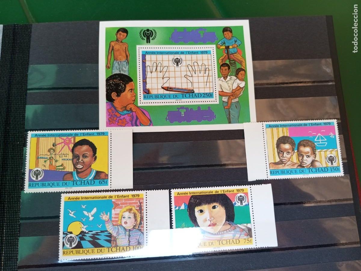 Sellos: A&Ntilde;O DE LA INFANCIA, HB Y SELLOS DEL TCHAD - Foto 1