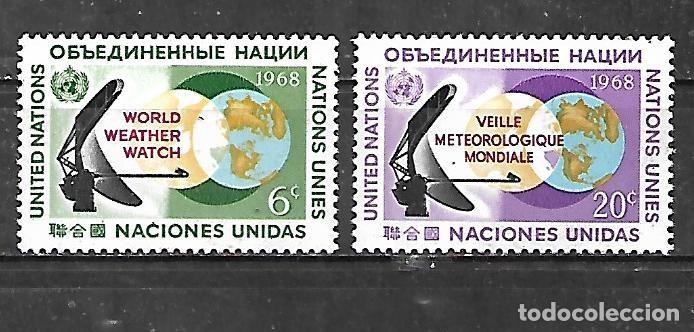 Stamps: 1968: ONU Nueva York Serie &rdquo;Observatorio mundial de la climatolog&iacute;a&rdquo; (MNH**)