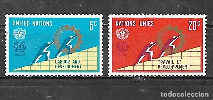 Stamps: 1969: ONU Nueva York Serie &rdquo; 50 Aniversario de la Organizaci&oacute;n Int. del Trabajo&rdquo; (MNH**)