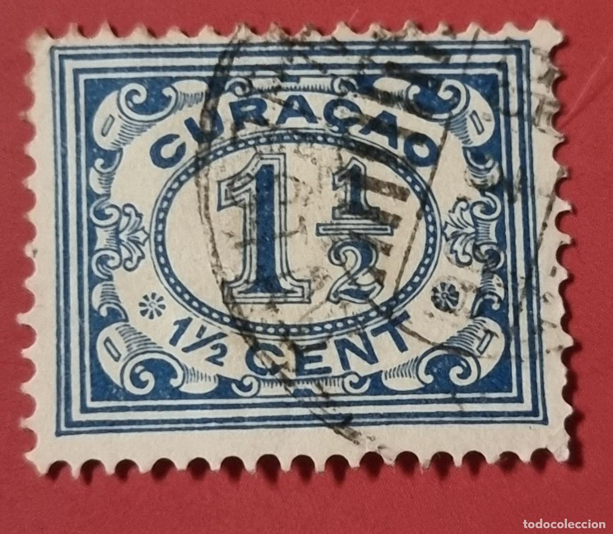 Sellos: SELLO USADO CURACAO CIFRA - Foto 1