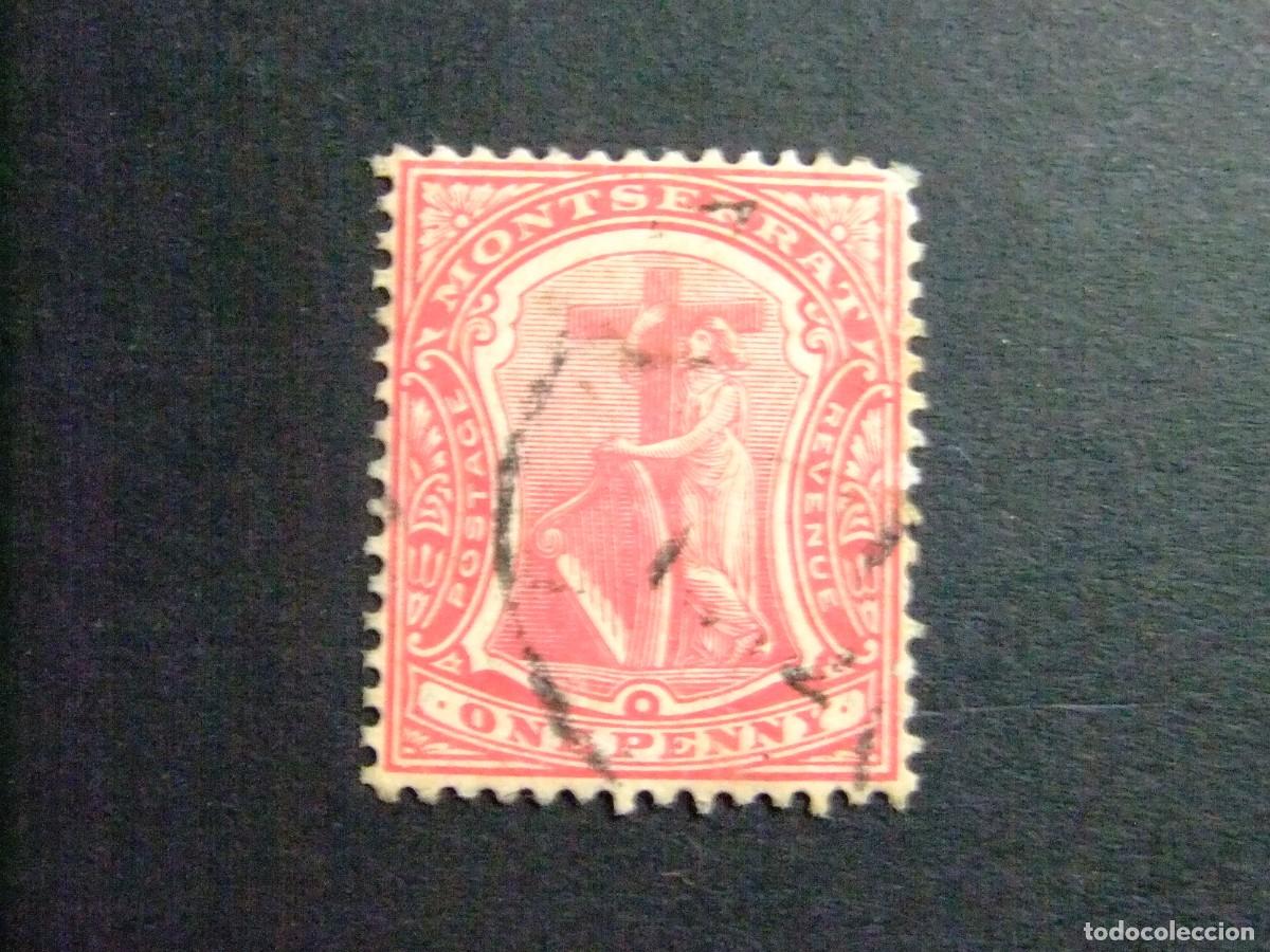 Stamps: 44 MONTSERRAT colonia britanica 1908 / SIMBOLO de la COLONIA / YVERT 32 FU CA mul.