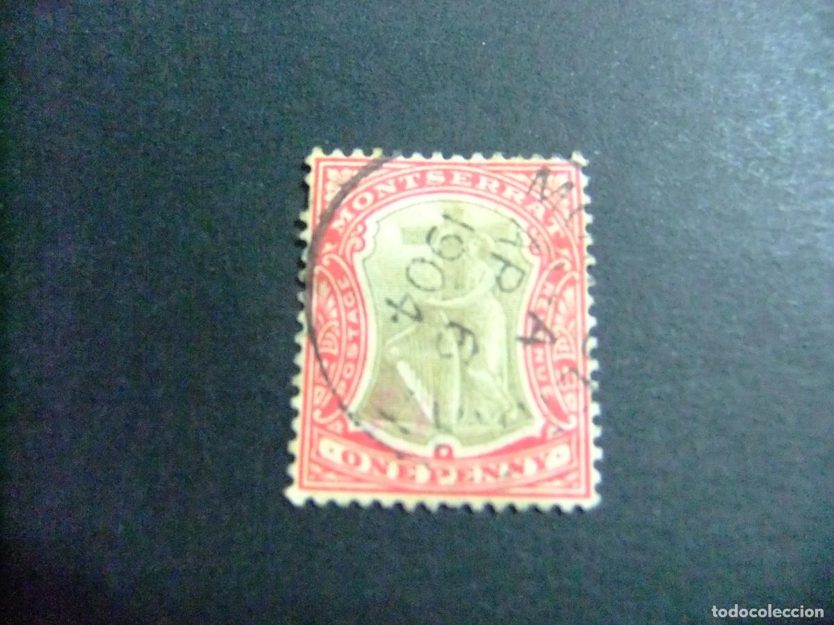 Stamps: 44 MONTSERRAT colonia britanica 1903 / SIMBOLO de la COLONIA / YVERT 13 FU CA