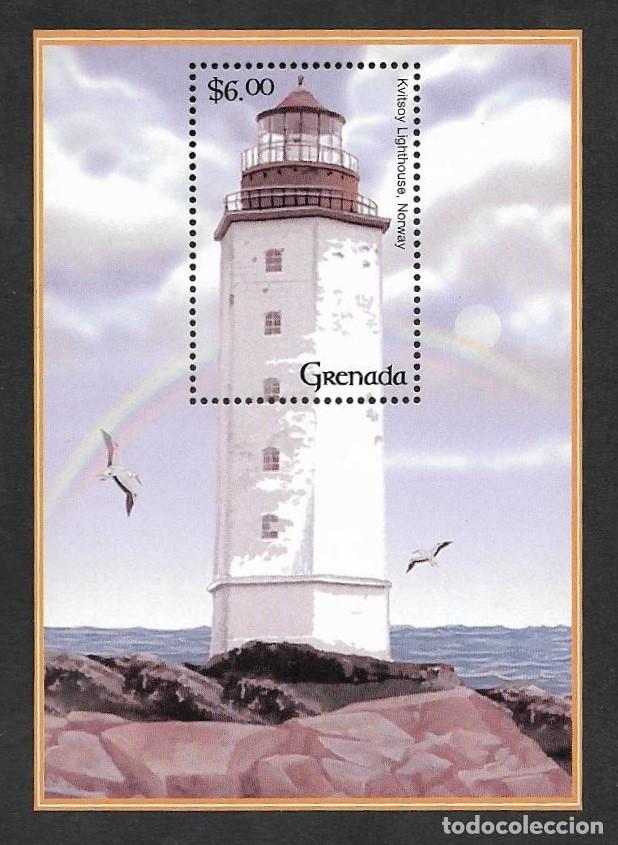 Sellos: SMI) 2001 GRANADA, LIGHTHOUSE, SOUVENIR SHEET, MNH - Foto 1