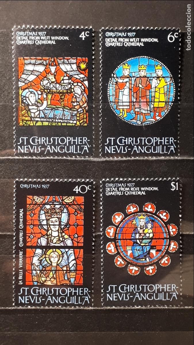 Sellos: SAN CRISTOBAL **. A&ntilde;o 1977. YVERT 366/9. - Foto 1