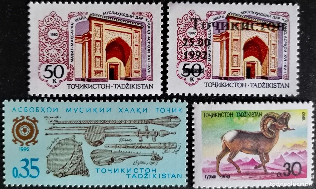 Sellos: TAYIKIST&Aacute;N 1992 - SERIES . - Foto 1