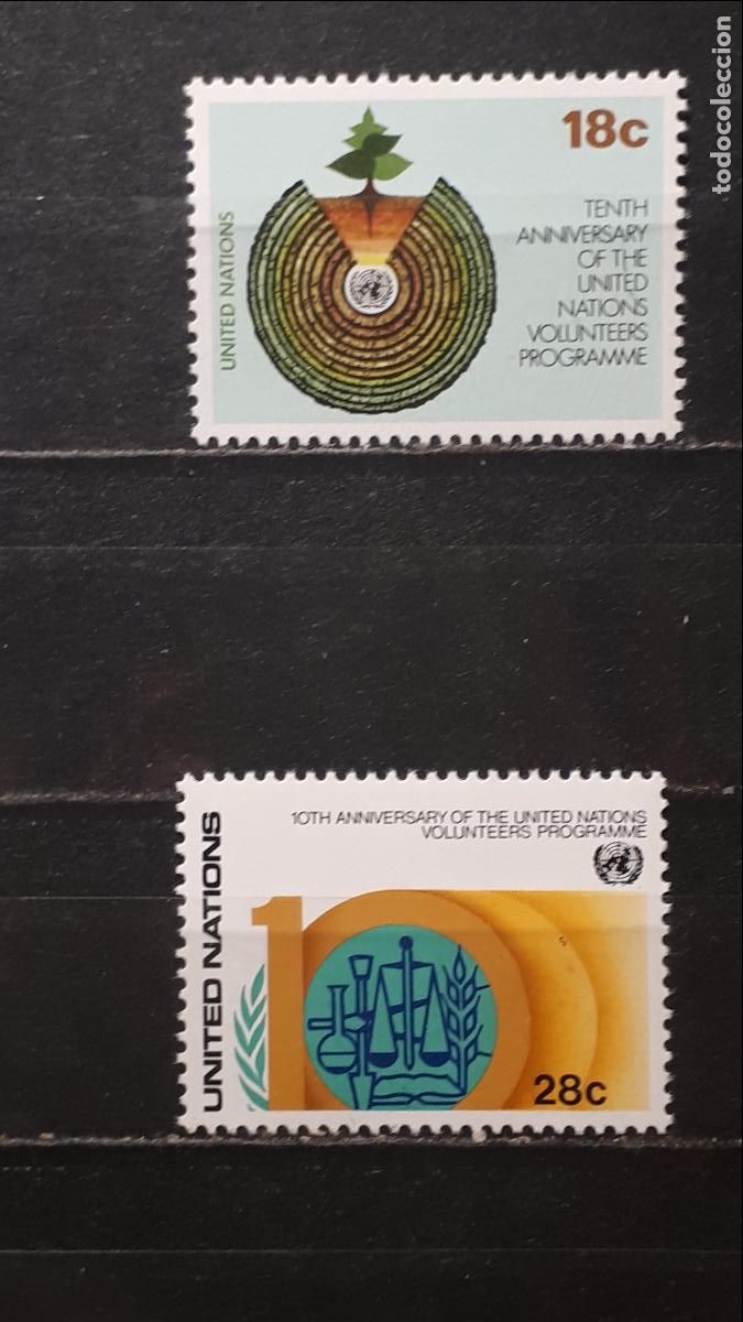 Sellos: NACIONES UNIDAS **. A&Ntilde;O 1981. Yvert 357/8 - Foto 1