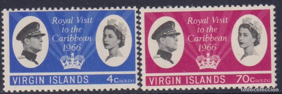 Selos: VIRGIN ISLANS 1966 - ISLAS VIRGENES - VISITA REAL AL CARIBE - YVERT 165/166**