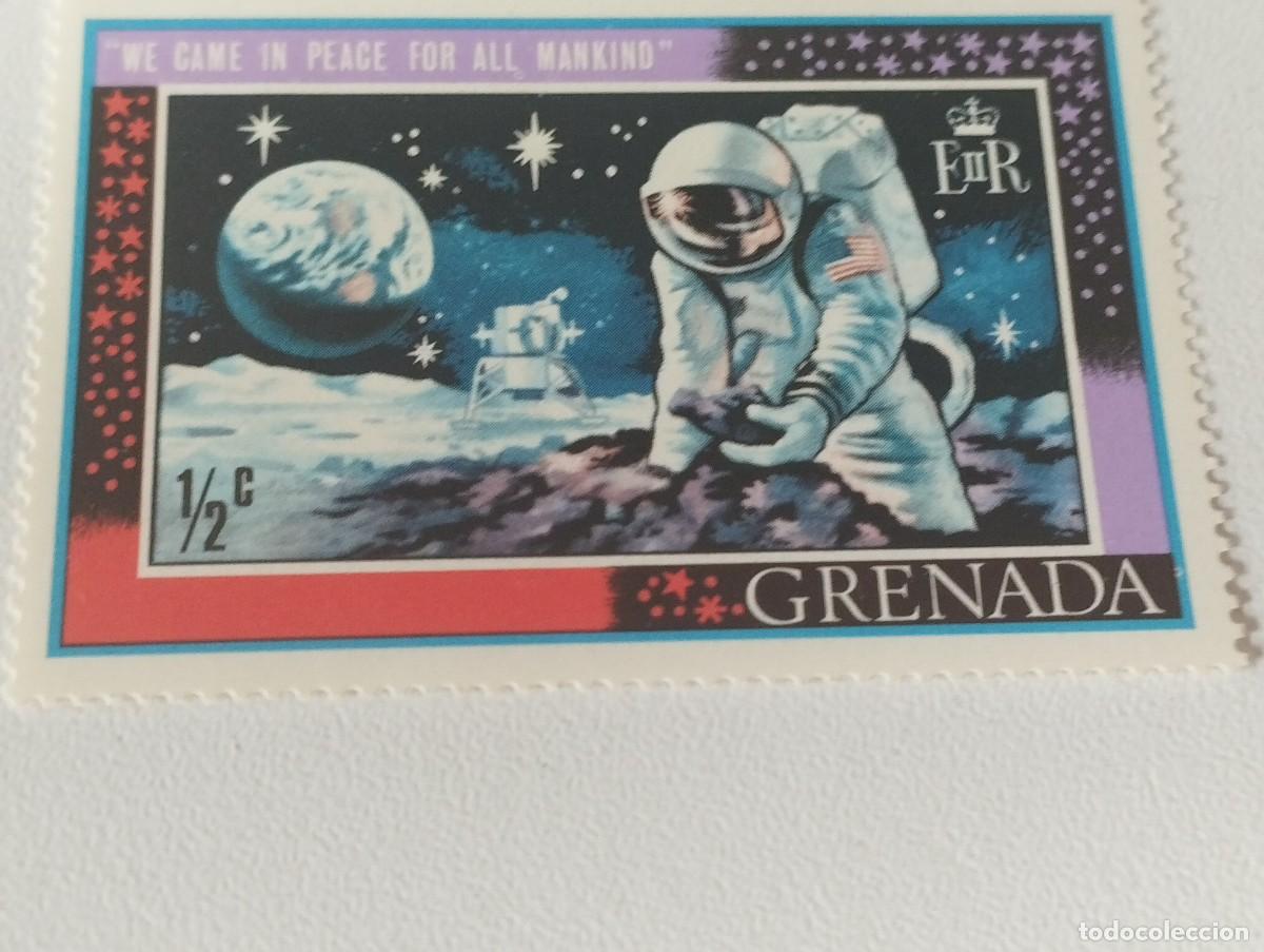 Sellos: SELLO GRANADA LLEGADA A LA LUNA 1969 - Foto 1