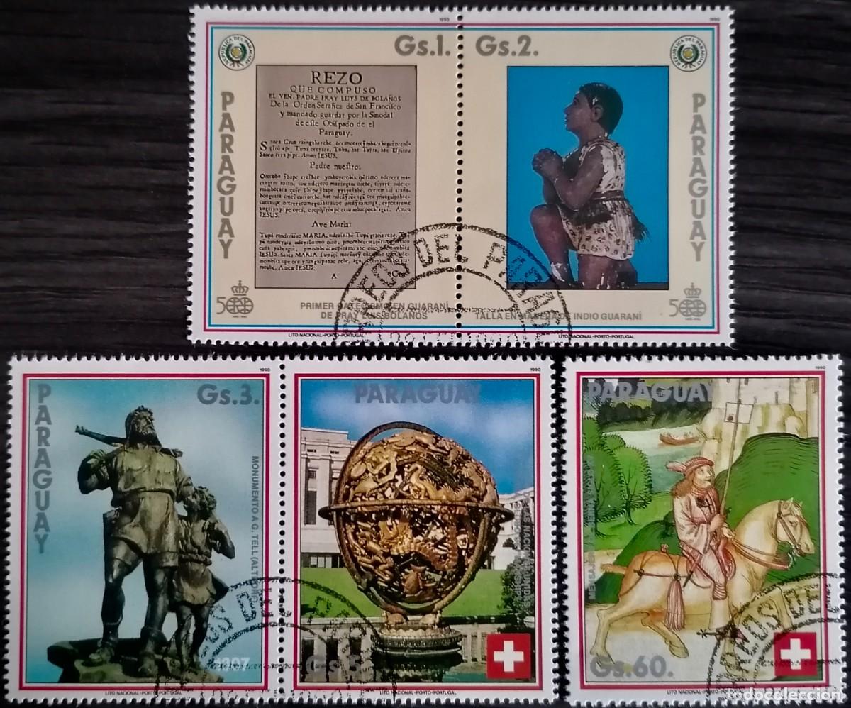 Sellos: PARAGUAY 1990 - ACONTECIMIENTOS . - Foto 1