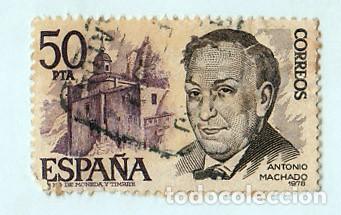 Sellos: SELLO USADO EN VENTA (RF032) ANTONIO MACHADO - Foto 1