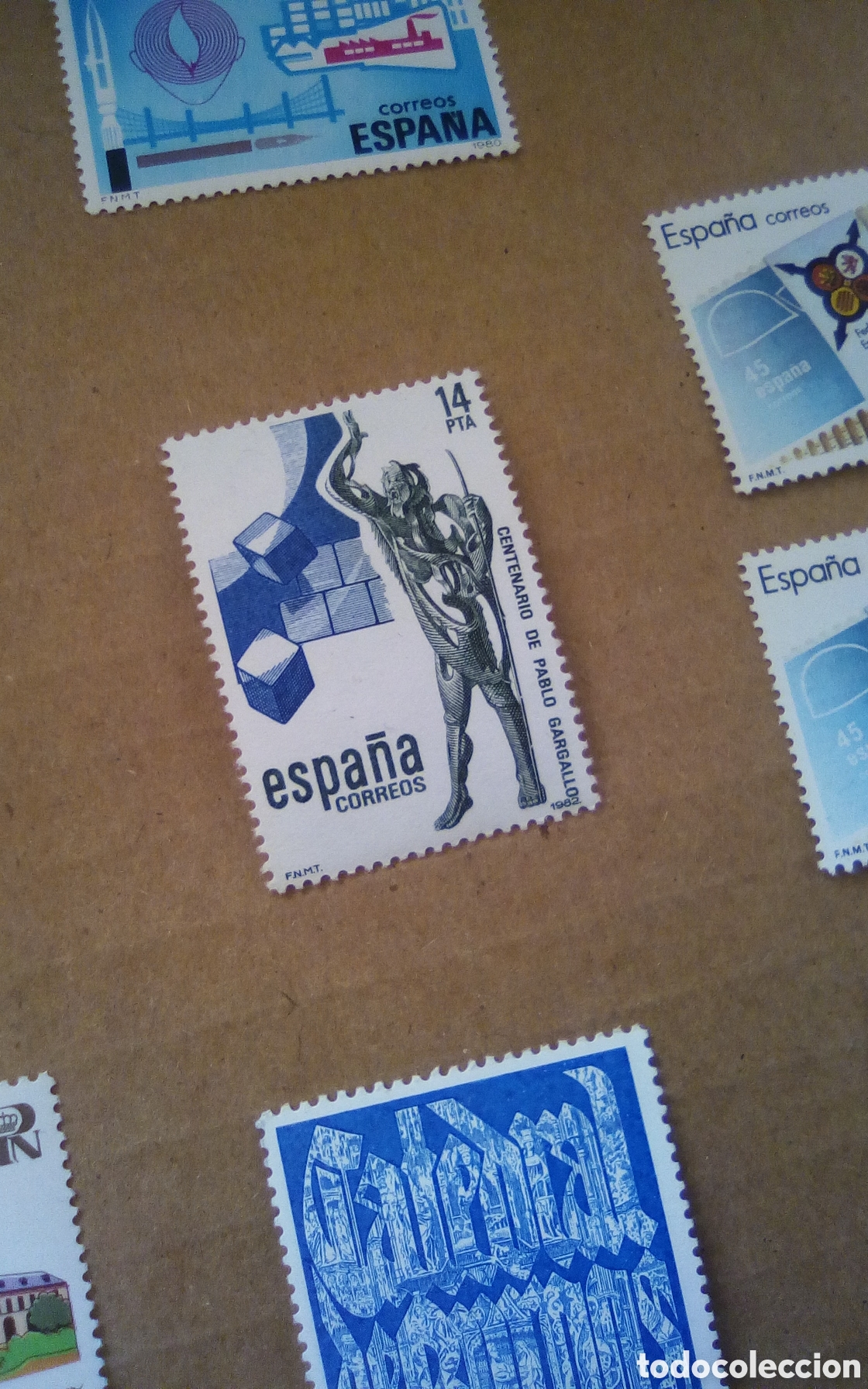 Sellos: Sello. Centenario de Pablo Gargallo. 14 pta. 1982. Sin usar. - Foto 1