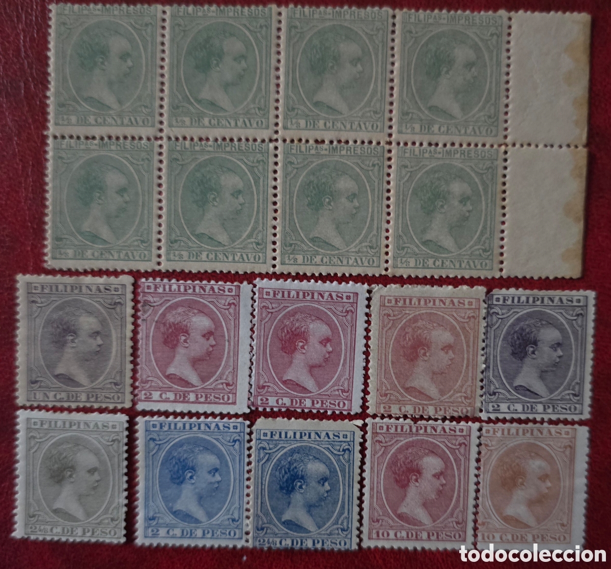 Sellos: Sellos Filipinas 1896-1897 - Foto 1