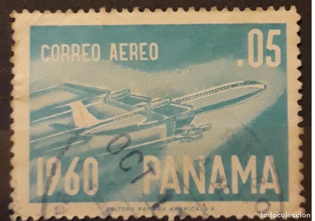 Sellos: PANAMA 1960 Boeing 707. A&eacute;reos. USADO. - Foto 1