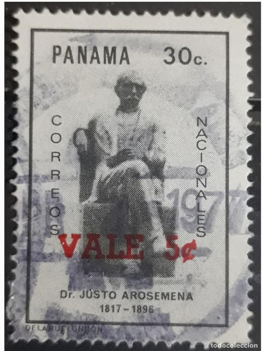 Sellos: PANAMA 1974 Sobrecargados. USADO. - Foto 1