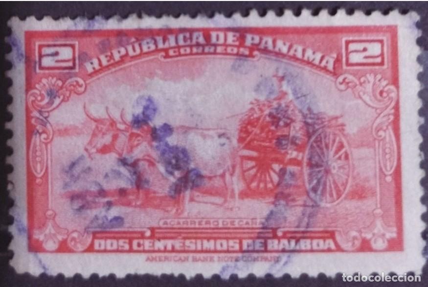 Sellos: PANAMA 1942 Iconos nacionales. USADO. - Foto 1