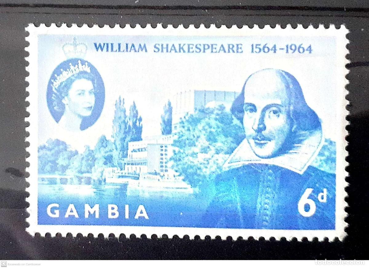 Sellos: GAMBIA n&ordm; 185* Cuarto centenario del nacimiento de Shakespeare. - Foto 1
