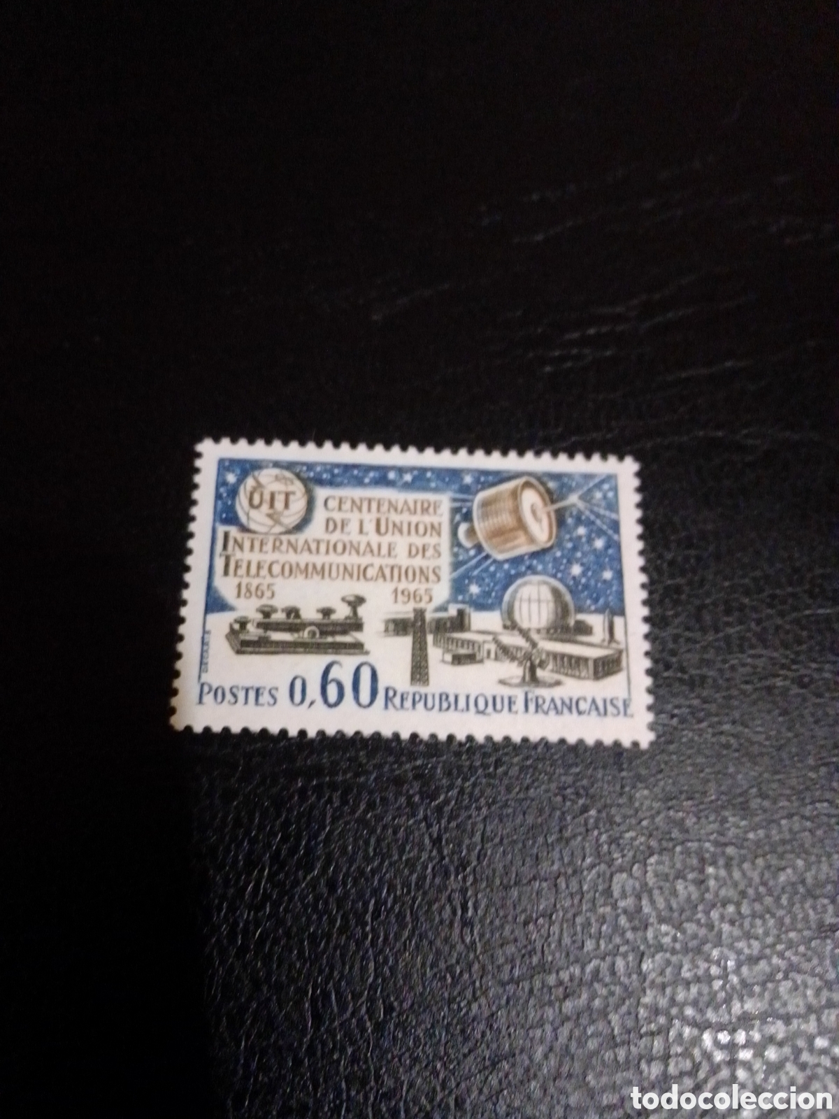 Sellos: FRANCIA 1965 - CENTENARIO DE LA UIT - YVERT 1451 - Foto 1
