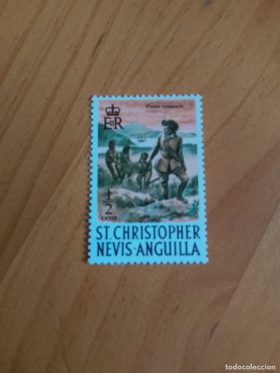 Sellos: ANGUILLA - V/F 2 CENT - PIRATE, PIRATA - Foto 1