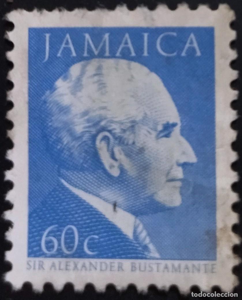 Sellos: JAMAICA 1987 Presidente Manley. USADO. - Foto 1